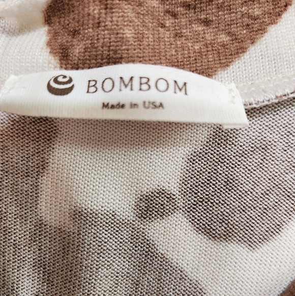 Bombom Brown and White Cow Print Women's Top - Picture 6 of 15
